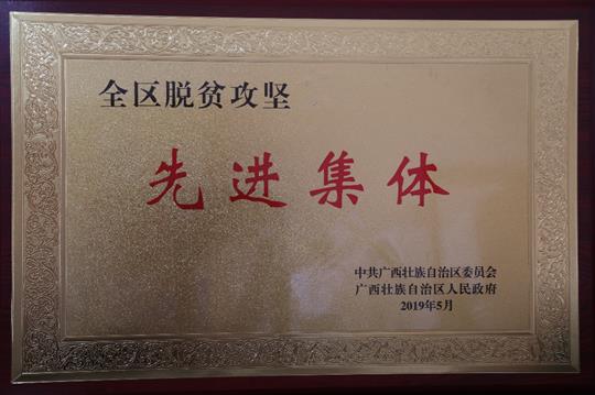 喜訊：廣西裕達(dá)集團(tuán)榮獲“全區(qū)脫貧攻堅(jiān) 先進(jìn)集體”稱號